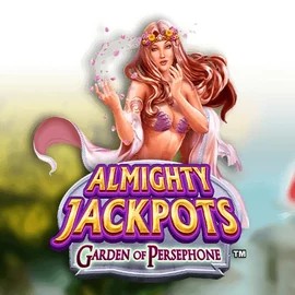 Almighty Jackpots: Garden of Persephone by Novomatic, showcased at faircrowncasino.eu.com – game logo