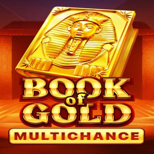 Book of Gold Multichance slot logo by Playson at Fair Crown Casino