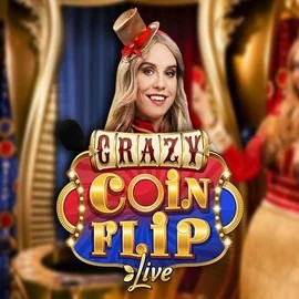 Crazy Coin Flip logo by Evolution at Fair Crown CasinoCrazy Coin Flip