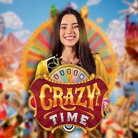 Logo of Crazy Time from Evolution at Fair Crown Casino