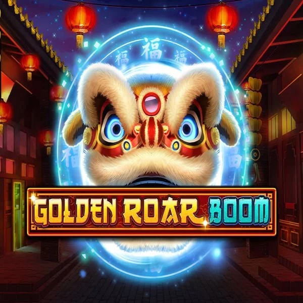 Golden Roar BOOM slot logo by Greentube at Fair Crown Casino